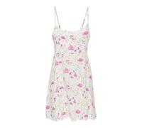 Only Strap Short Dress Onlliana Life Noos Robe Courte à Bretelles, Cloud Dancer, S Femmes
