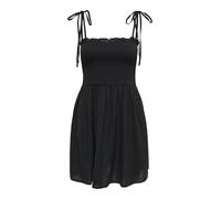 ONLY Strap Short Dress WVN Onltizana Robe Courte Smock à Bretelles, Noir, XL Femmes