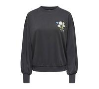 ONLY Sweat-shirt 'ONLBrooke' bleu clair / noir / blanc, Taille XS