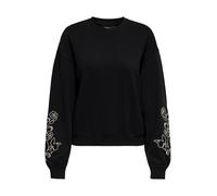 ONLY Sweat-shirt 'ONLBROOKE' crème / noir, Taille XXXL