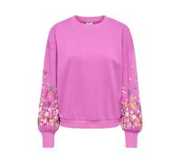 ONLY Sweat-shirt 'ONLBROOKE' jaune clair / jade / orchidée / magenta, Taille XS