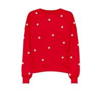 ONLY Sweat-shirt 'ONLBrooke' jaune / rouge / blanc, Taille XXXL
