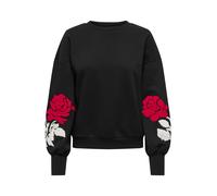 ONLY Sweat-shirt 'ONLCALLY' rouge / noir / blanc, Taille S