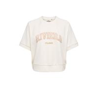ONLY Sweat-shirt 'ONLDaze' écru / jaune clair / blanc naturel, Taille XS