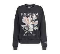ONLY Sweat-shirt 'ONLFleur' or / gris basalte / vert clair / blanc, Taille M