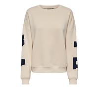 ONLY Sweat-shirt ONLSWEAT L/S Back/manches courtes pour femme - Coupe droite, Birch Night Sky Florida, S