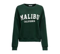 ONLY Sweat-shirt vert foncé / blanc, Taille S