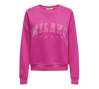 ONLY Sweat-shirt violet rouge / blanc, Taille XL