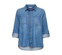 ONLY T-Shirt Asmin L/S DNM AKM Noos, Denim Bleu médium, M