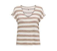ONLY T-shirt beige clair / brocart, Taille XXXL