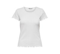 ONLY Onlcarlotta S/S Top JRS Noos Haut, Blanc, M Femme