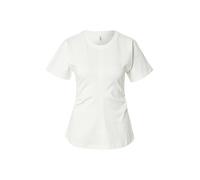 ONLY T-shirt Onlmarie Life S/S Ruching Top – Cloud Dancer – XS
