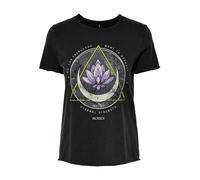 ONLY T-shirt crème / gris / vert / violet / noir, Taille L