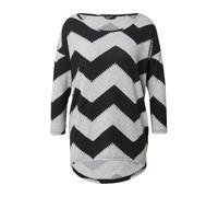 ONLY T-shirt 'Elcos' gris clair / noir, Taille XS