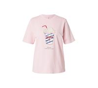 ONLY T-shirt 'ONLBurst Popcorn' bleu / rouge pastel / rouge foncé / blanc perle, Taille XS