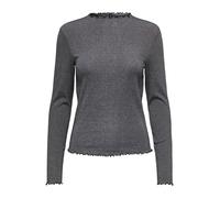 ONLY T-shirt 'ONLEmma' noir chiné, Taille XL