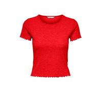 ONLY T-shirt 'ONLEmma' rouge feu, Taille S