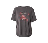 ONLY T-shirt 'ONLFREE' beige clair / gris foncé / pourpre / noir, Taille S