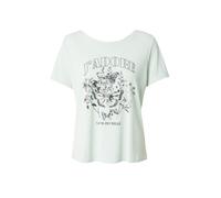 ONLY T-shirt 'ONLFree' gris / vert pastel / noir, Taille S
