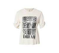 ONLY T-shirt 'ONLFREE' pierre / noir / argent, Taille S