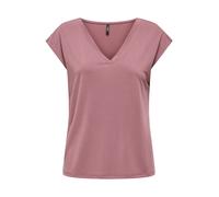 ONLY Onlfree Life S/S Mod.V-Neck Top JRS Noos, Rose/Marron, M Femmes