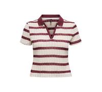 ONLY T-shirt 'ONLHalia' merlot / blanc, Taille L