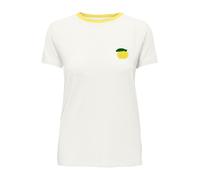 ONLY T-shirt 'ONLHEART' citron vert / vert foncé / blanc, Taille XL