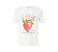 ONLY T-shirt 'ONLHENNY' azur / olive / orange foncé / blanc, Taille L