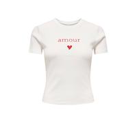 ONLY T-shirt 'ONLKIRA' rouge / blanc, Taille XL