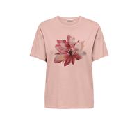 ONLY T-shirt 'ONLKita' beige / poudre / bourgogne, Taille XL