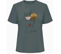 ONLY T-shirt 'ONLKITA' beige / sapin / rouge / noir, Taille XS