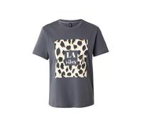 ONLY T-shirt 'ONLKITA' crème / or / anthracite / noir, Taille S