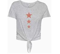 ONLY T-shirt 'ONLKITA' gris chiné / rose ancienne, Taille L