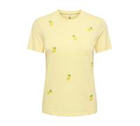 ONLY T-shirt 'ONLKITA' jaune / jaune clair / vert, Taille XS