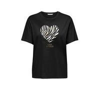 ONLY T-shirt 'ONLKITA' or / noir / blanc, Taille S