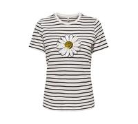 ONLY T-shirt 'ONLKita' or / noir / blanc, Taille S