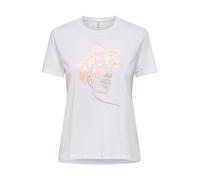 ONLY T-shirt 'ONLKITA' or / rose / blanc, Taille S