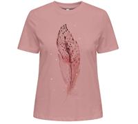 ONLY T-shirt 'ONLKITA' rose / bourgogne, Taille XS