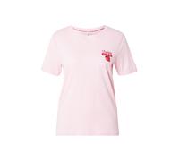 ONLY T-shirt 'ONLKITA' rose / rose clair / rouge / blanc, Taille S