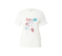 ONLY T-shirt 'ONLKITA' turquoise / rose ancienne / noir / blanc, Taille L