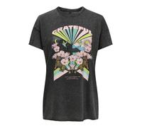 ONLY T-shirt 'ONLLUCY' azur / kiwi / rose / noir, Taille L