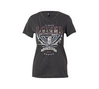 ONLY T-shirt 'ONLLucy' bleu fumé / gris fumé / rose / noir, Taille L