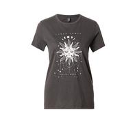 ONLY T-shirt 'ONLLUCY' noir / argent, Taille L