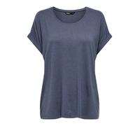 ONLY Onlmoster S/S O-Neck Top Noos JRS T-Shirt, Bleu Gris, XL Femmes
