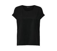 ONLY Femme Onlmoster Glitter S/S Top JRS, Noir, L EU