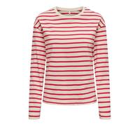 ONLY T-shirt 'ONLNEW SOPH' beige / rouge, Taille XS