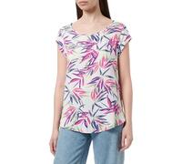 ONLY T-Shirt Onlnova Life S/S Top AOP Ptm pour Femme, Cloud Dancer/AOP : 476 True Leaf, 38