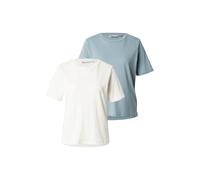 ONLY T-shirt 'ONLONLY' bleu fumé / blanc, Taille XS