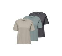 ONLY T-shirt Onlonly pour femme, A : doublure argentée, abyss, perle noire, 3XL