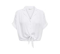 Only T-Shirt Onlpaula Life S/S WVN Noos pour Femme Blanc Taille M